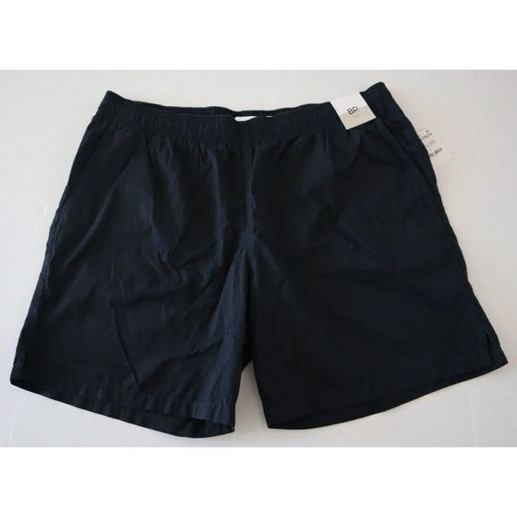 B.P. BP426192MN 866 Men's Sz XL Black Elastic Waist Drawstring Chino Shorts - Picture 1 of 6
